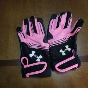 Youth girl UA baseball gloves